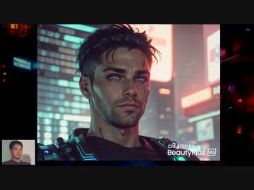 AIを使って、淫夢ファミリーをサイバーパンク風にしてみた。