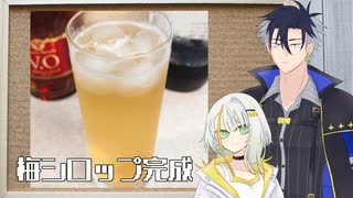 【深夜の酔いどれクッキング】梅シロップ完成【紡乃世と青山】