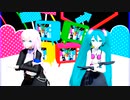MMD、ルカ、ミク、計2人、で、HERO