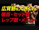 【筋トレ】広背筋のお勧めセット数・レップ数・頻度・トレーニング時のコツ・サンプルメニュー | ボディビルチャンピオンが解説【ビーレジェンド プロテイン】