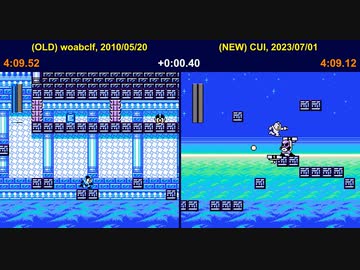 【TAS】 ロックマン NC "v1.0 hard" in 27:39.20 (比較あり)