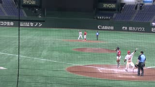 中部学院大 10回表 タイブレーク一死一、三塁　代打 江川 日那太２点タイムリーで勝ち越しに成功【大学野球選手権 日本文理大 対 中部学院大2023年6月5日】