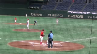 タイブレーク２点を追う日本文理　粟國 陸斗（2年・具志川商）ヒットで満塁【大学野球選手権 日本文理大 対 中部学院大2023年6月5日】