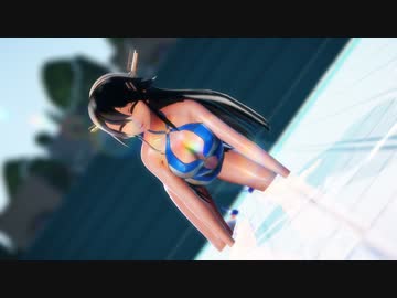 【MMD艦これ】ワンピース水着の榛名で「太陽系デスコ」