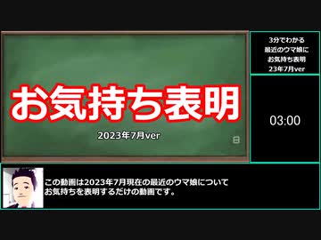 【ゆっくりウマ娘】3分でわかる最近のウマ娘にお気持ち表明をする動画2023年7月ver【biimシステム】