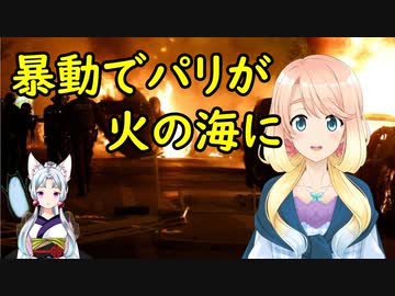 暴動でパリが火の海に【世界の〇〇にゅーす】