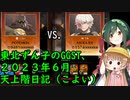 東北ずん子のギルティギアストライヴ、２０２３年６月度天上階日記