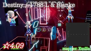 【ビートセイバー】Destiny - 1788-L & Blanke (Expert ranked ☆4.35)【S】