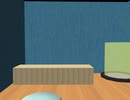 【平面猫】ＭＭＤで遊んでみた【放り出す】