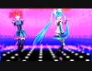 MMD、テト、ミク、計2人、で、BadApple、重音テト・Cover