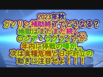毒ワク、ガソリン高騰、次のステージは食糧危機と日中関係を注視せよ！