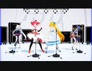 MMD、テト、ネル、ココナ、キサキ、計4人、で、キャットフード、重音テト・亞北ネル・Cover