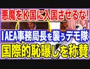 悪魔を入国させるな！IAEA事務局長に襲いかかるK国デモ隊！国際的恥曝しに称賛の声！【2023/07/09】