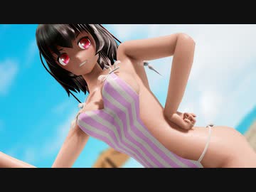 【第15回東方ニコ童祭】射命丸文 新妻エプロン　Masked bitch 【東方MMD】　