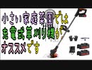 小さい家庭菜園では充電式草刈り機がオススメです