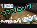【１２日目】ワンブロックでハードコアな世界を生き残る