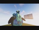 【Minecraft/マインクラフト】MOD無しで操縦できる超巨大モゲラ完成【建築・配布】