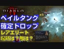 【ディアブロ４】ペイルタング確定ドロップ：レアエリート・モンスターを周回する、エンキル、レン・デイン、ウィルコックス隊長、震える塊