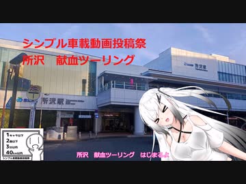【シンプル車載動画投稿祭 】所沢 献血ツーリング