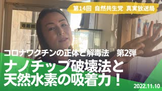 自然共生党真実放送局 第14回 コロナワクチンの正体と解毒法 【第2弾】ナノチップ破壊法と天然水素の吸着力！ 2022.11.10