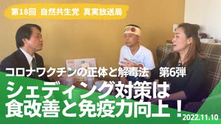 自然共生党真実放送局 第18回 コロナワクチンの正体と解毒法 【第6弾】シェディング対策は食改善と免疫力向上！ 2022.11.10