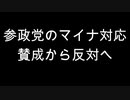 参政党のマイナ対応　賛成から反対へ