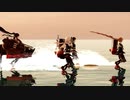 【MMD艦これ】敵艦隊との会敵が予想されます！警戒陣から単縦陣へ
