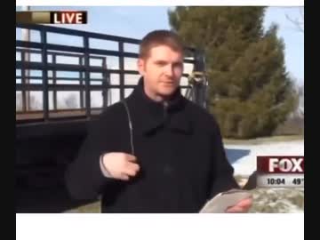 ホモと見る中継が繋がって無いと思って放送禁止用語を言いまくるレポーター