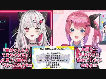 【いでぃおすハーフアニバ感想】「彼女にしたい人ランキング」について話す石神のぞみと倉持めると【にじさんじ切り抜き】