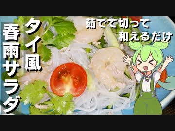 【茹でて和えるだけ】タイ風はるさめサラダ作ってみた【今日のおつまみ】