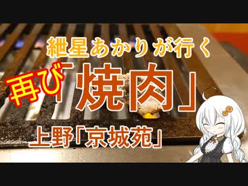 紲星あかりが行く！～焼肉（ホルモン）～　「京城苑」再び！　＠上野　御徒町