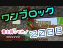 【２０日目】ワンブロックでハードコアな世界を生き残る