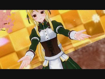 【COM3D2】金髪ポニテエルフメイドさんで「さくらうららか、はらひらり」