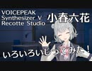 Recotte Studioいろいろ実験 004 小春六花あれこれ