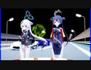 MMD、IA,ONE,ココナ、キサキ、計4人、で、強風オールバック・再制作版