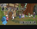 週刊東方ランキング　23年7月第3週