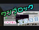 【２５日目】ワンブロックでハードコアな世界を生き残る