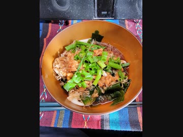 鰹節が効いた、冷やしぶっかけきしめん！！