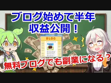 半年ブログをやってみた収益公開(プチ副業)