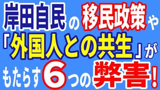 岸田自民の移民政策や「外国人との共生」がもたらす６つの弊害！