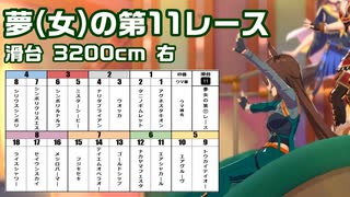 【ウマ娘滑り台】夢（女）の第11レース