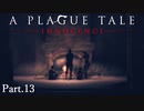 【A Plague Tale -Innocence-】ゲーム実況 #13 辿り着いた目的地は鼠と仕掛けが沢山待ち構えている場所でした...