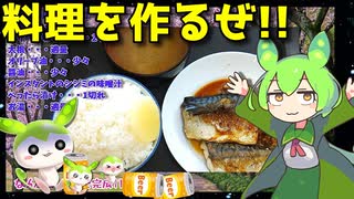 【料理動画選】  こんなのでいいんだよ!! 焼いた塩サバと大根おろしの晩御飯を作るのだ!!