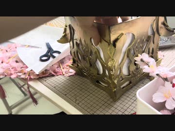 もくもく作業・吊り行燈に和紙を貼る