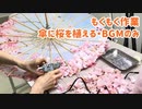 もくもく作業・傘に桜を植える・BGMのみ