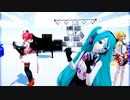 ＭＭＤ、ハク、ルカ、テト、リン、ミク、計５人、で、プリズムキューブ・wowakafeat初音ミク