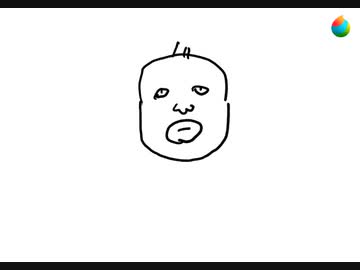 口を閉じたおじさん書いてみた１