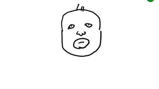 口を閉じたおじさん書いてみた１