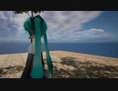 Unreal Engine 5であぴミクに木漏れ日を歩いてもらった（音無し）