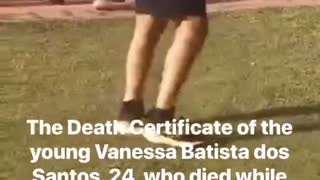 コロナワクチン接種済み24歳女性、ジョギング中に突然死 ヴァネッサ・サントスさん 出血性脳血管事故